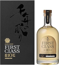 お酒 画像 千年の眠り FIRST CLASS 10YEARS OLD 麦焼酎 700ml 未開封品 箱入り