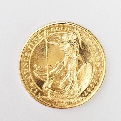 金製品 画像 K22 22金 ブリタニア金貨 1/4oz イギリス