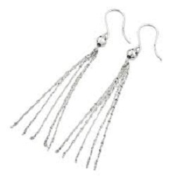 プラチナ製品 画像 Pt999 ピアス スイング チェーン