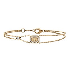 ブランド品 画像 ハリーウィンストン HARRY WINSTON ブレスレット HWロゴ ダイヤ K18YG