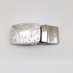 銀製品 画像 シルバー925 バックル 唐草模様