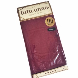 雑貨 画像 タイツ 110デニール ワイン tutu anna M～Lサイズ オールサポートタイプ 新品
