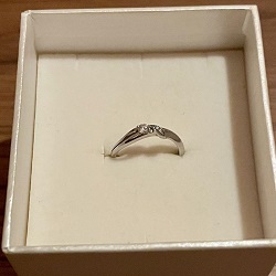 プラチナ製品 画像 Pt585 リング 指輪 アクアマリン