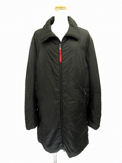 ブランド品 画像 プラダ PRADA プラダスポーツ ナイロンロングコート カーキ
