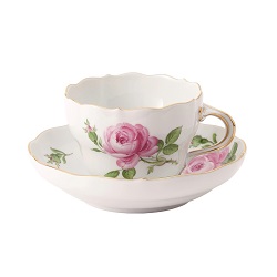 食器 画像 マイセン MEISSEN カップ＆ソーサー バラ ピンク