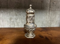 銀製品 画像 純銀製 コショウ入れ ビクトリアン バーミンガム