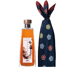 お酒 画像 ゆめひびき 樽仕込 梅酒 500ml 未開封品 風呂敷包