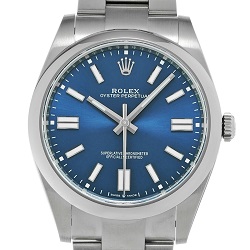 時計 画像 腕時計 メンズ ロレックス ROLEX オイスターパーペチュアル ブライトブルー 美品