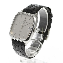 時計 画像 腕時計 メンズ IWC スクエア 自動巻 レザーベルト キズ有