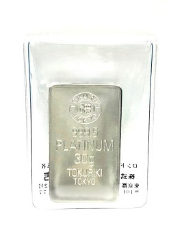 プラチナ製品 画像 Pt1000 インゴッド 30g 徳力
