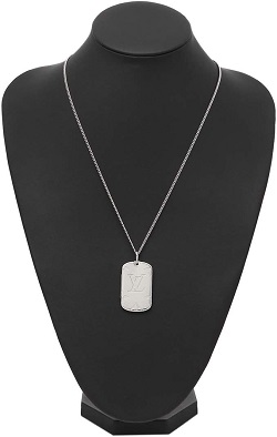 ルイヴィトン 画像 ネックレス ロケット スクエア モノグラム シルバー