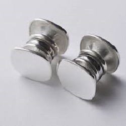 銀製品 画像 シルバー950 アンティークカフス スクエア