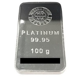 プラチナ製品 画像 Pt1000 インゴット 100g 田中貴金属
