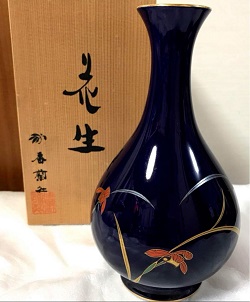 食器せともの 画像 香蘭社 花瓶 花生 有田焼