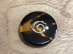 金製品 画像 K15 15金 帯留 べっ甲 パール