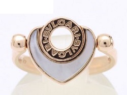 ブランド品 画像 ブルガリ BVLGARI 指輪 ブルガリブルガリ クオーレフリップリングPG K18PG シェル