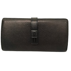 ブランド品 画像 ロエベ LOEWE 長財布 ラージパーディカルウォレット 黒