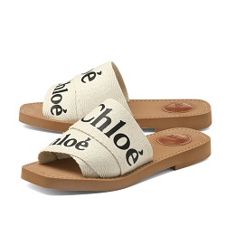 ブランド品 画像 クロエ CHLOE サンダル ウッディ 白