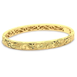 金製品 画像 K14 14金 バングル ハワイアンジュエリー