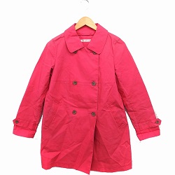 古着 画像 スプリングコート ピンク NISSEN 4Lサイズ レディース 美品