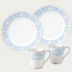 食器 画像 ノリタケ Noritake レースウッドゴールド モーニングペア