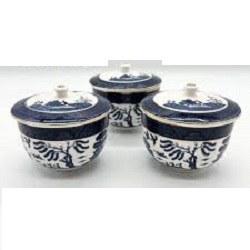 食器 画像 ニッコー NIKKO ダブルフェニックス 湯吞み 蓋付き 3客セット