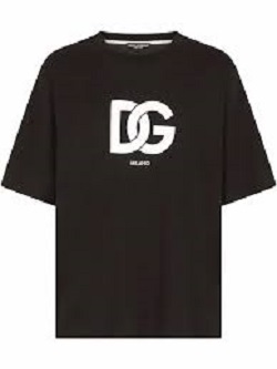 ブランド品 画像 ドルチェアンドガッバーナ DOLCE&GABBANA ロゴTシャツ kuro