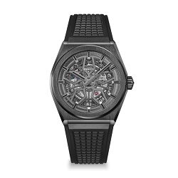時計 画像 腕時計 メンズ ゼニス ZENITH デファイクラシック ブラック セラミック 美品