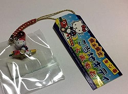 雑貨 画像 Hello KITTY ハローキティ ご当地ストラップ 熊本限定 キジ車 sanrio サンリオ 未使用品