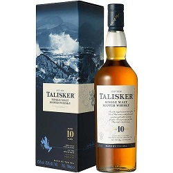 お酒 画像 タリスカー Talisker 10年 スコッチウイスキー 700ml 未開封品 箱入り