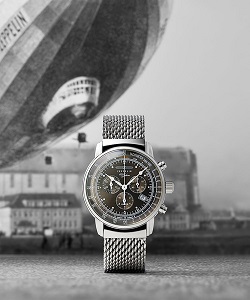 時計 画像 腕時計 メンズ ツェッペリン ZEPPELIN 100周年記念モデル クロノグラフ 日本限定 美品