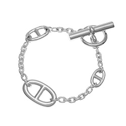 ブランド品 画像 エルメス HERMES ブレスレット シェーヌダンクル ファランドール シルバー925