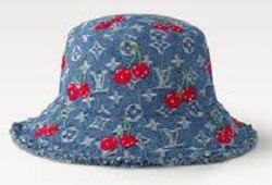 ルイヴィトン 画像 帽子 バケットハット モノグラムデニムチェリー