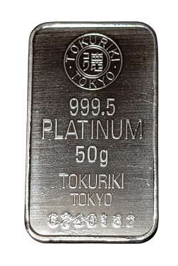 プラチナ製品 画像 Pt1000 インゴット 50g 徳力本店