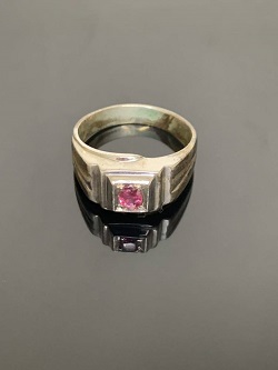 プラチナ製品 画像 Pt750 K18 コンビリング ストーン