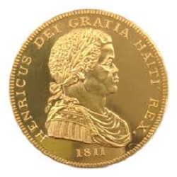 金製品 画像 K23 23金 アンリ金メダル 1811年 ハイチ共和国