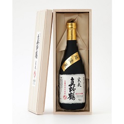お酒 画像 実来 真野鶴 越淡麗 純米大吟醸 日本酒 720ml 未開封品 木箱入り