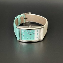時計 画像 腕時計 レディース ティファニー Tiffany＆Co. イーストウエスト EASTWEST ホワイト ティファニーブルー 美品