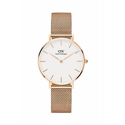 時計 画像 腕時計 メンズ ダニエルウェリントン Daniel Wellington クラシックメッシュ イエローゴールド 美品