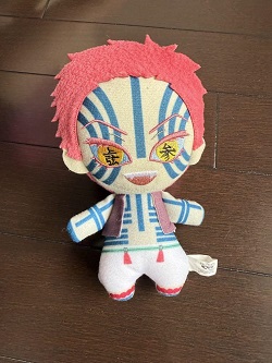 ぬいぐるみ 画像 マスコット 鬼滅の刃 猗窩座 未使用品