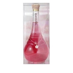 お酒 画像 さくら梅酒 blossam 和歌山大学生×中野BC 梅酒 500ml 未開封品 クリアケース入り