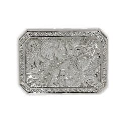 プラチナ製品 画像 Pt900 バックル 双龍 ダイヤ
