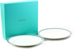 食器 画像 ティファニー Tiffany＆Co. ペアプレート ブルー