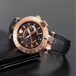 時計 画像 腕時計 メンズ ヴェルサーチェ VERSACE V-RACEDUALTIME 黒 美品