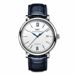 時計 画像 腕時計 メンズ IWC ポートフィノ オートマチック レザーベルト 美品