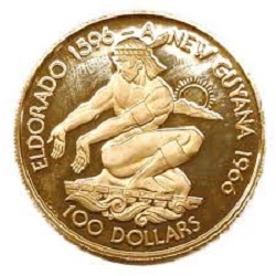 金製品 画像 K12 12金 金貨 ガイアナ 独立10周年記念