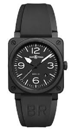 時計 画像 腕時計 メンズ ベルアンドロス BELL&ROSS BR03-92 BLACK MATTE 美品
