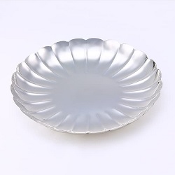 銀製品 画像 シルバー970 菊皿