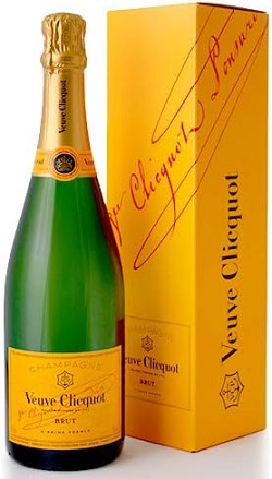 お酒 画像 ヴーヴクリコ イエローラベル ブリュット シャンパン 750ml 未開封品 箱入り