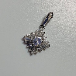 プラチナ製品 画像 Pt650 ペンダントトップ キュービックジルコニア